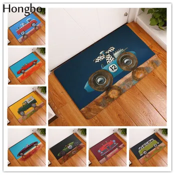 

Cartoon Style Dog Print Carpets Anti-slip Floor Mat Outdoor Rugs Animal Front Door Mats