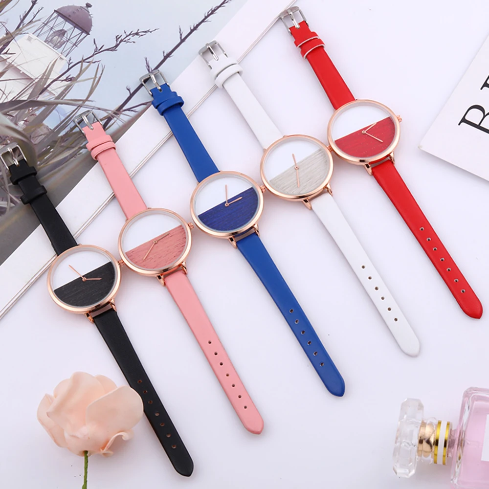 

Exquisite small simple women dress quartz watch retro leather female clock women's fashion ladies wristwatches clock reloj mujer