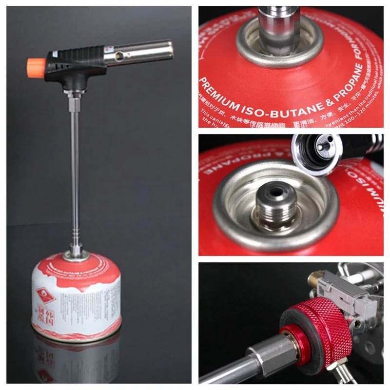 

Gas Lantern Extension Tube Cooking Stove Gas Converter Rod Camping Lamp Extension Rod Blow Torch Extender Pole Outdoor Tool