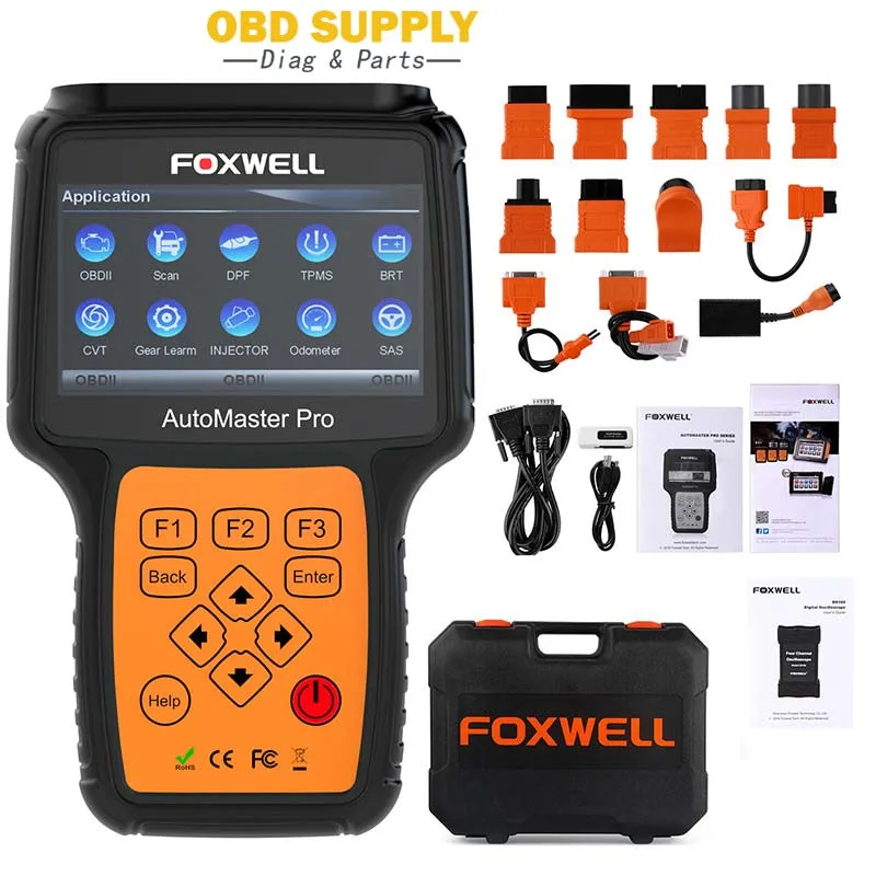 Foxwell ABS Airbag TPMS EPB DPF Full System Automotive Diagnostic Tool NT644 Pro OBD OBD2 Car Auto Scanner with Connector Cables Foxwell ABS Airbag TPMS EPB DPF Full System Automotive Diagnostic Tool NT644 Pro OBD OBD2 Car Auto Scanner with Connector Cables