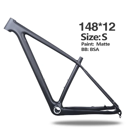 Карбоновая рама 29er, полностью углеродная рама для велосипеда, 29 дюймов, MTB велосипедная Рама, 142x12 мм, 148x12 мм, рама для велосипеда - Цвет: 148 mm S  ud  matte