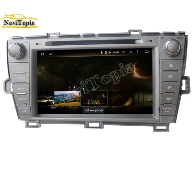 Discount NAVITOPIA 4G RAM 32G ROM Octa Core Android 9.0 Car DVD Player GPS Navigation for Toyota Prius left driving 2009 2010 2011- 2