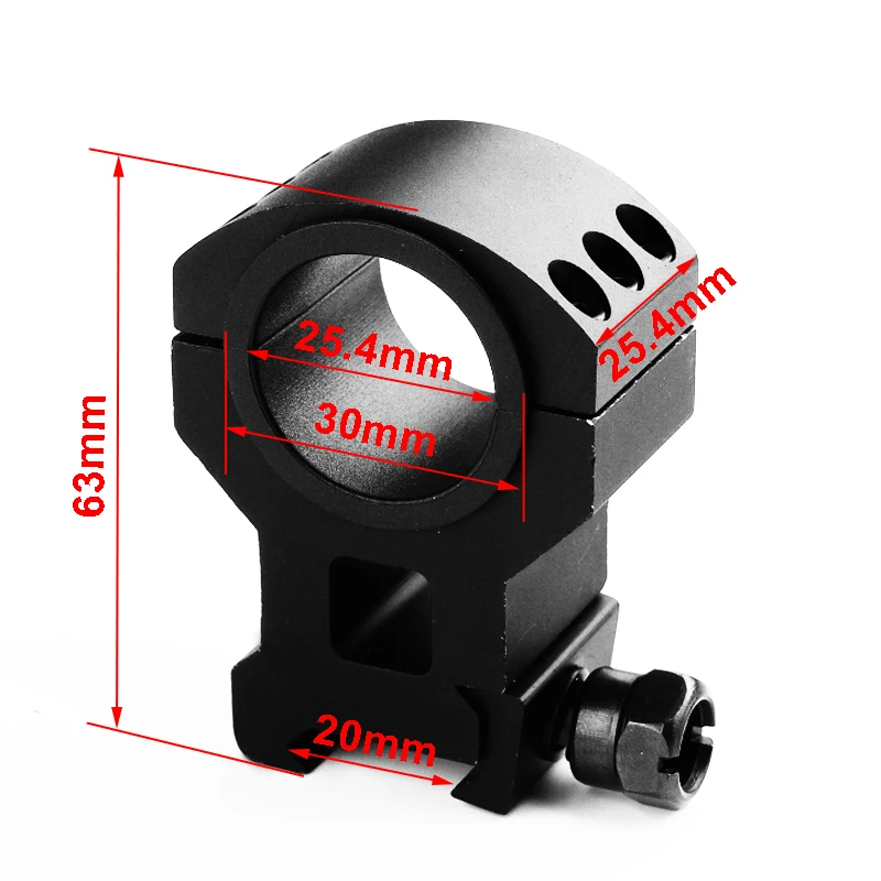 1 шт. шесть болтов сверхмощный 25 мм/30 мм Экстра Высокий прицел Weaver крепление кольцо прицела охотничьи аксессуары