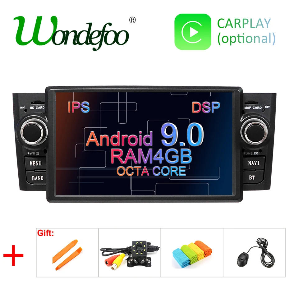 

DSP Android 9.0 Ram 4G 64G CAR GPS For Fiat Grande Punto Linea 2007-2012 dvd player radio navigation multimedia recorder
