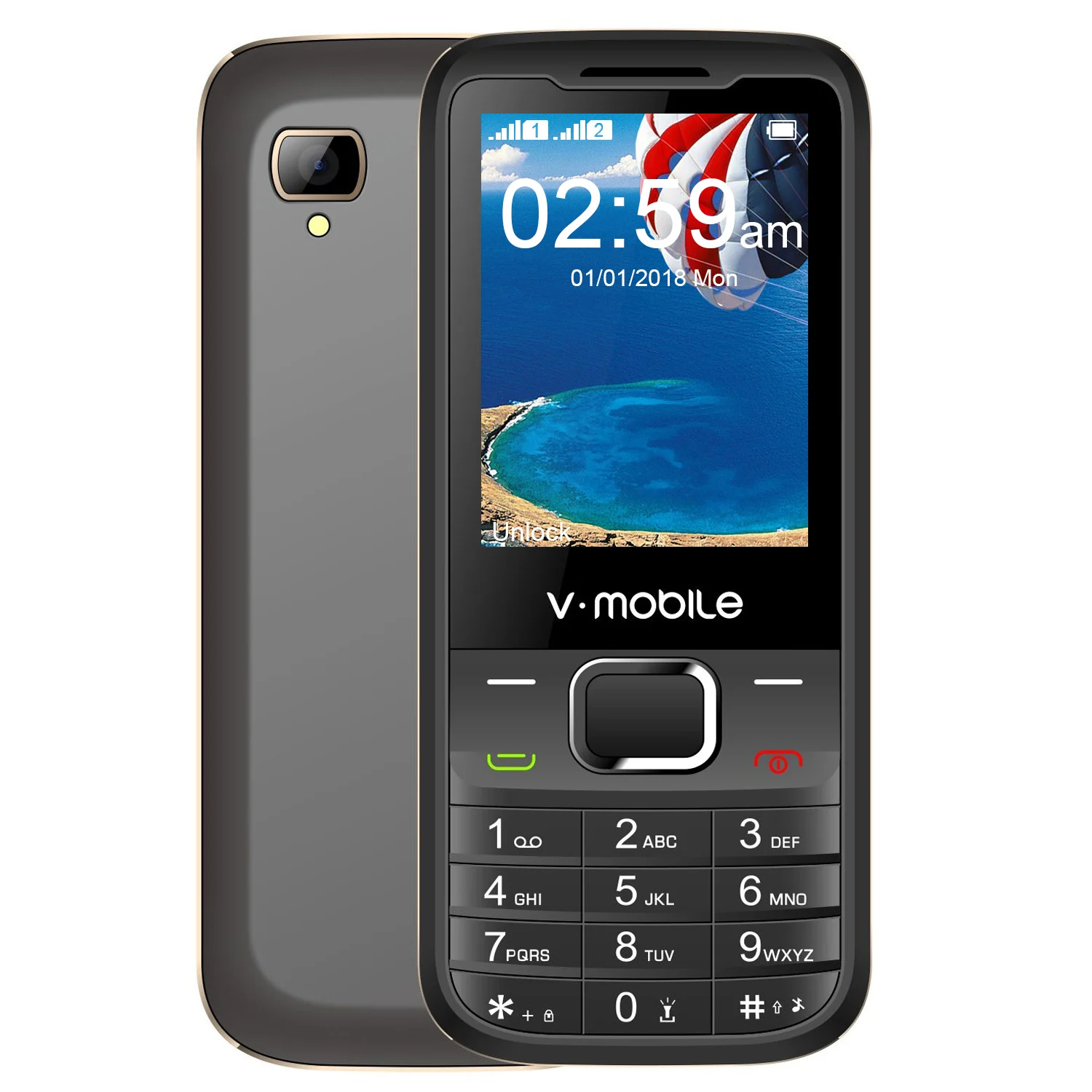 2G GSM 2,4 "Dual Sim MP3/MP4 плеер видео GPRS Bluetooth 1200 mAh Клавиатура Кнопка открыл мобильный телефон дешевые разблокирована сотовый телефон