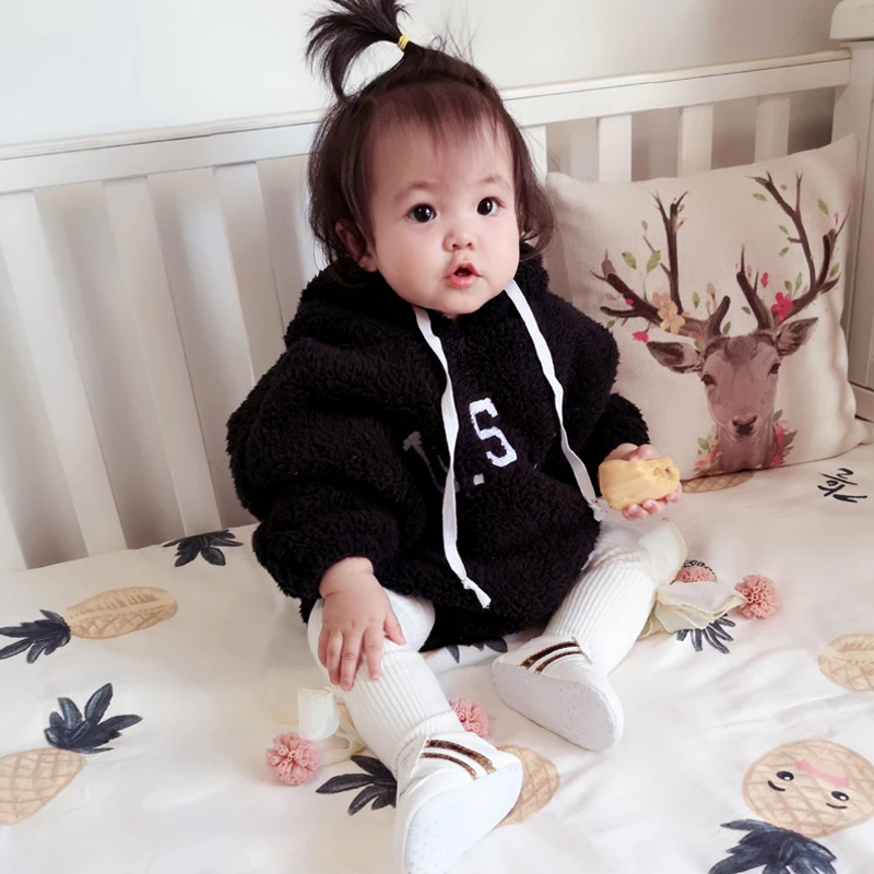 Korean-Baby-Bodysuits-Version-Of-Baby-Letters-Loose-Jacket-Autumn-Triangle-Conjoined-Blouse-Baby-Girl-Clothes
