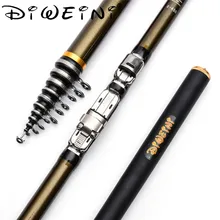 2018 New Design Army Green Rock Fishing Rod Stream Hand toughness Carbon Fiber Spinning Telescopic Fishing Rods