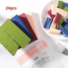 DSstyles 24 шт треугольный спонж для нанесения основы под макияж спонж для нанесения пудры слоеный жидкий крем Гладкий косметический спонж влажный и сухой инструмент красоты