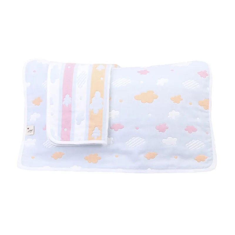 Подушка для новорожденных, мягкая хлопковая марлевая наволочка, новинка, дышащее полотенце для сна