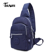 TEGAOTE нагрудная сумка, женская сумка через плечо с одним ремешком, водонепроницаемая, для отдыха, модная многофункциональная сумка на ремне