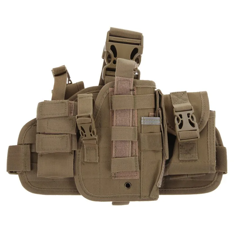 Горячая Распродажа, регулируемая тактическая сумка-кобура для пистолета GL M9 92 с карманом для журналов - Цвет: tan