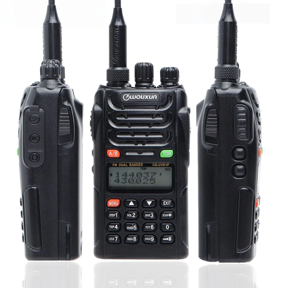 WOUXUN KG UVD1P VHF UHF двухдиапазонный двойной дисплей 1700 мАч аккумулятор классический