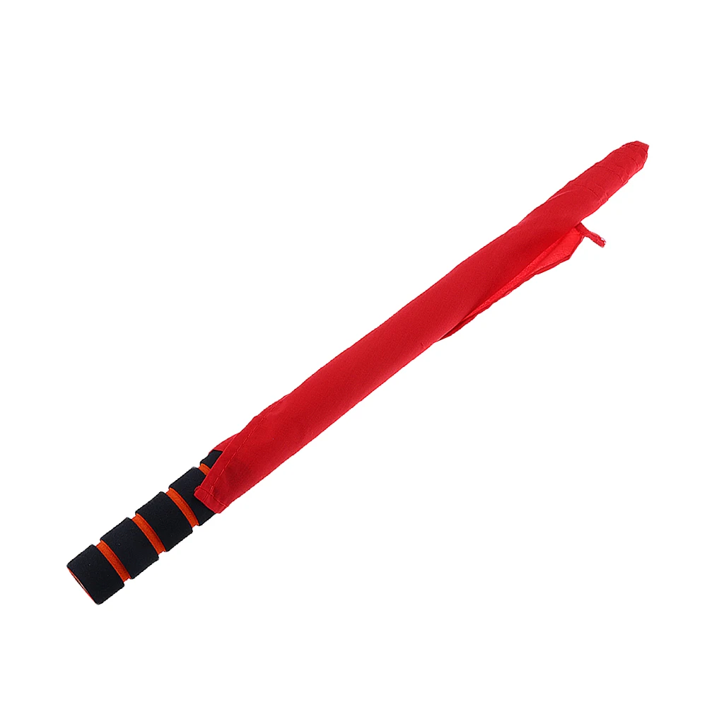 Lightweight Stainless Steel + Nylon Referee Football Soccer Hocky Lineman Flag Hand Flag Competition Flag Red
