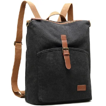 

M280 Korea Style Mutifunctional Men Women backpacks Travel Bags Casual Canvas Leather Backpacks For Male Out Door School Bag New