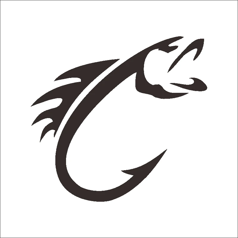 DCTAL  car Fishing Sticker car styling programa Catfish Hunter Pesca divertido Cuerpo Adhesivos Accesorios fishing decal  F1-19