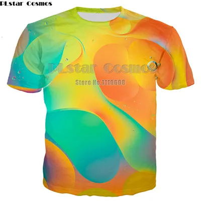 PLstar Космос футболка для мужчин и женщин 3d печатных Красочные Триппи летняя модная одежда хип хоп печатных слона психоделические тройники - Цвет: LT166