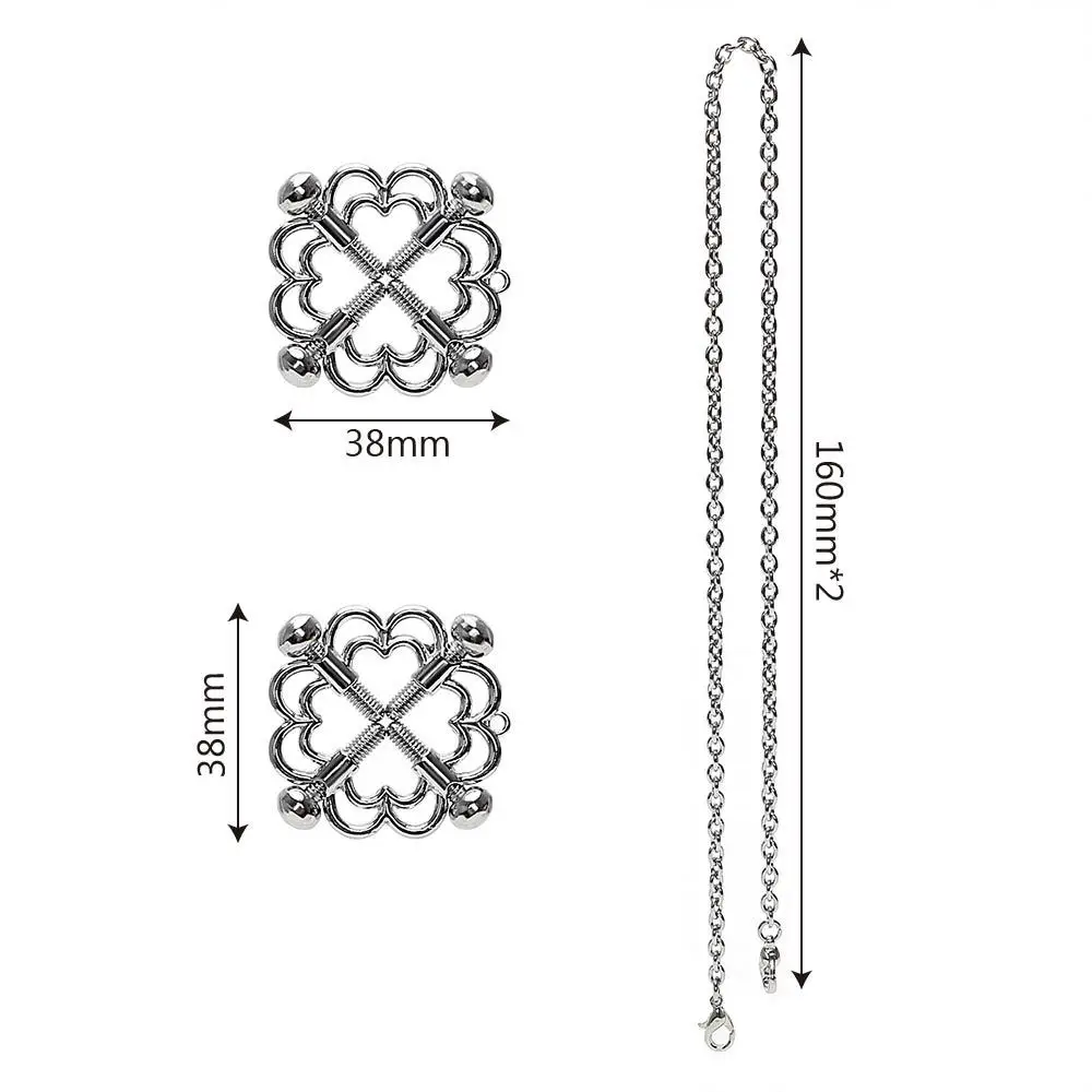 For Couple Adult Erotic Toys Stainless Steel Nipple Stimulator Sex Products Breast Clips Nipple Clamps Sex Toys Bdsm Bondage
