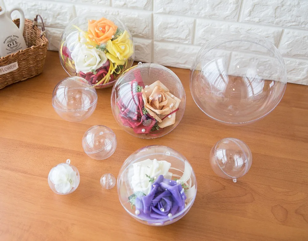Transparent En Plastique Transparent Boule De Noël Arbre