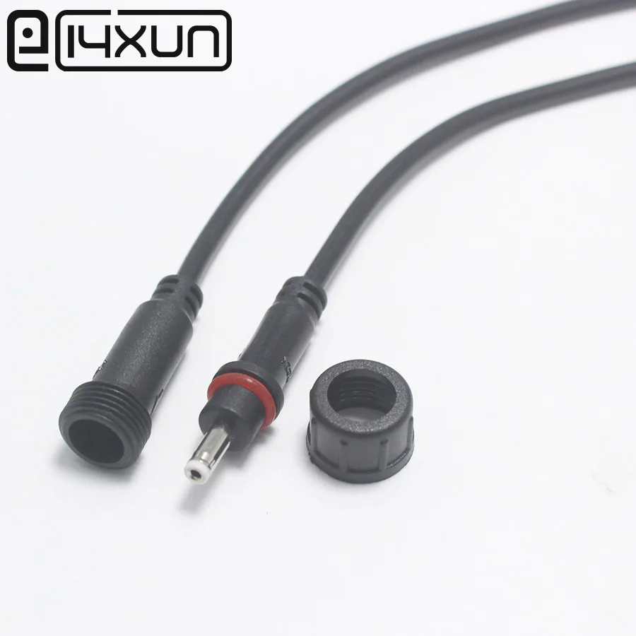 

1pair 3.5*1.35mm DC Power jack Plug with 200mm 22AWG Wire 12V RGB LED Strip Light Waterproof Connector 3.5*1.35 mm Adapter