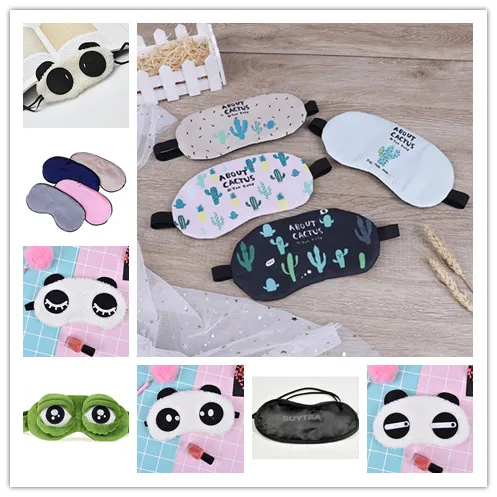 1pc 3D Soft Padded Sleep Shade Cover Cute Sleeping Mask Travel Portable Comfort Rest Relax Blindfold Sleeping Aid Eye Patch