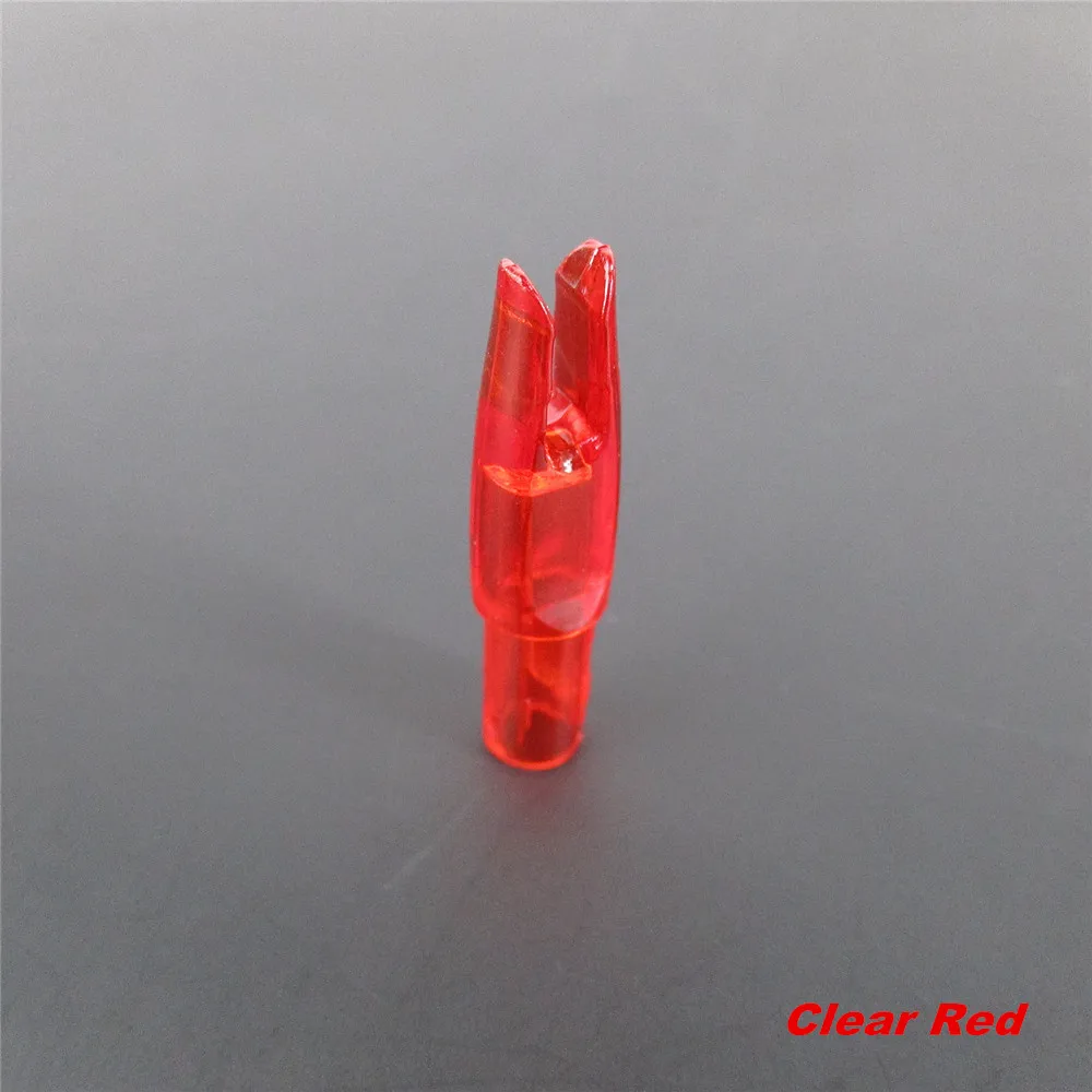 archery arrow nocks clear red (8)