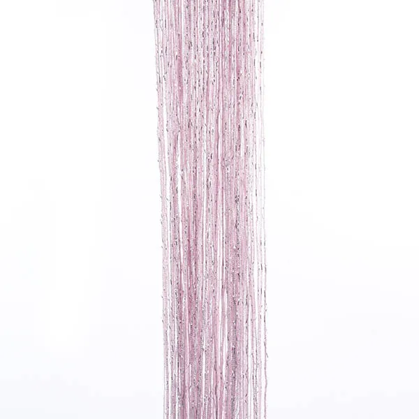 13 цветов, модные занавески, серебряная шелковая гирлянда с кисточками, 200 см x 100 см, дверь, окно, перегородка для гостиной, занавеска, балдахин - Цвет: Pink