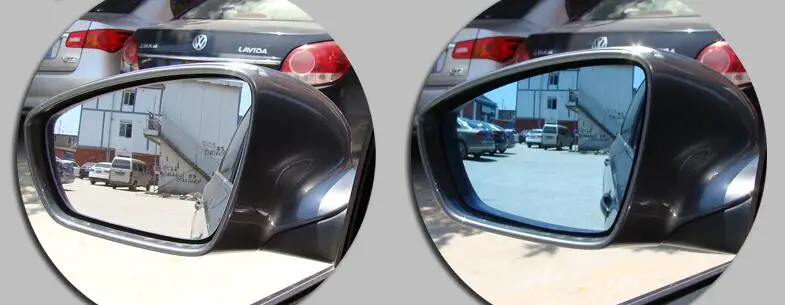  Osmrk rear view blue mirror with led yellow turn signal arrow and electric heating for Volkswagen p - 32811415423