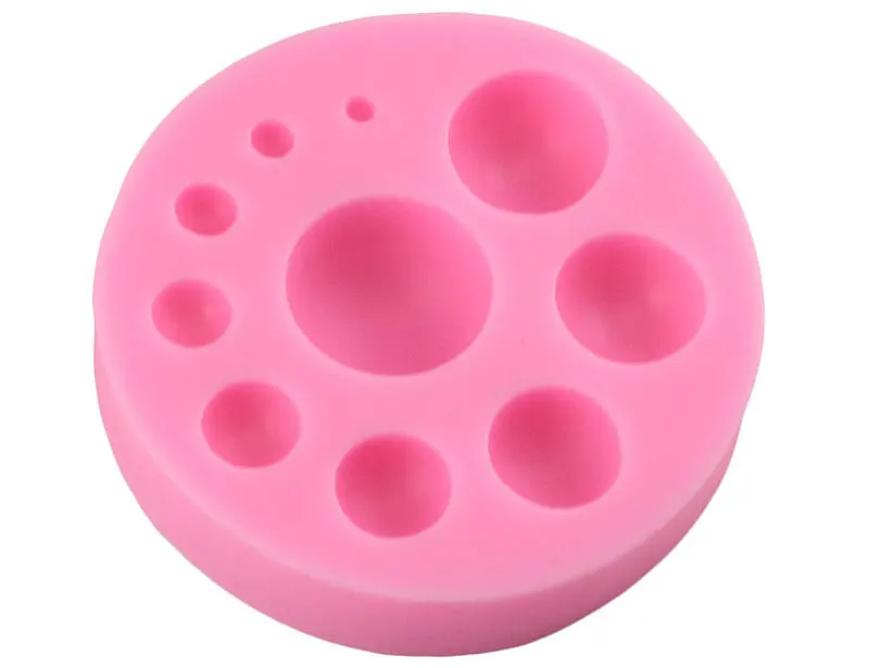Mujiang 3D круглая жемчужная бусина силиконовая форма Шоколадные конфеты форма для мастики DIY вечерние кексы инструменты для украшения тортов из мастики