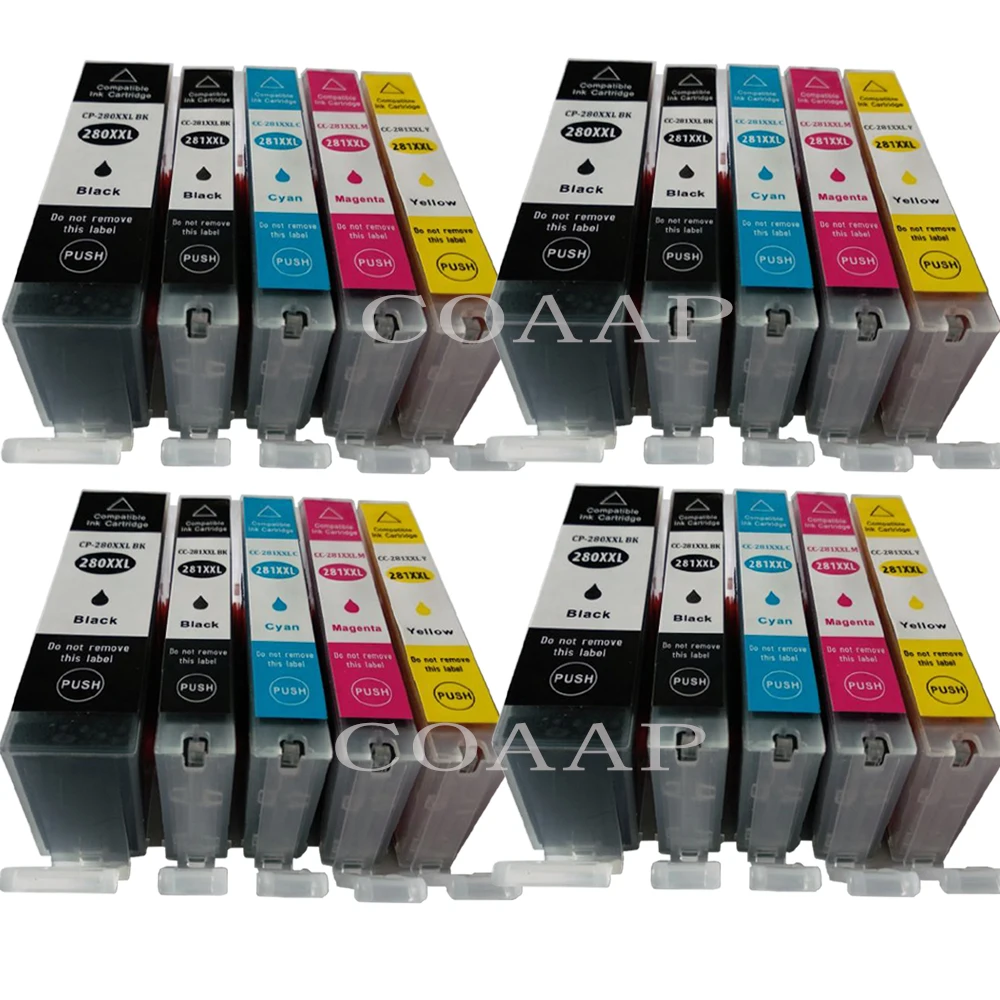 

Compatible PGI-280BK CLI-281BK CLI-281C CLI-281M CLI-281Y CLI-281PBK ink Cartridge For Canon Pixma TS9120 TS8120 TS6120 TR8520