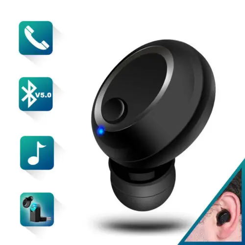 

Mini Wireless Bluetooth 5.0 Stereo Sports Headset Earphone Handfree Earbuds