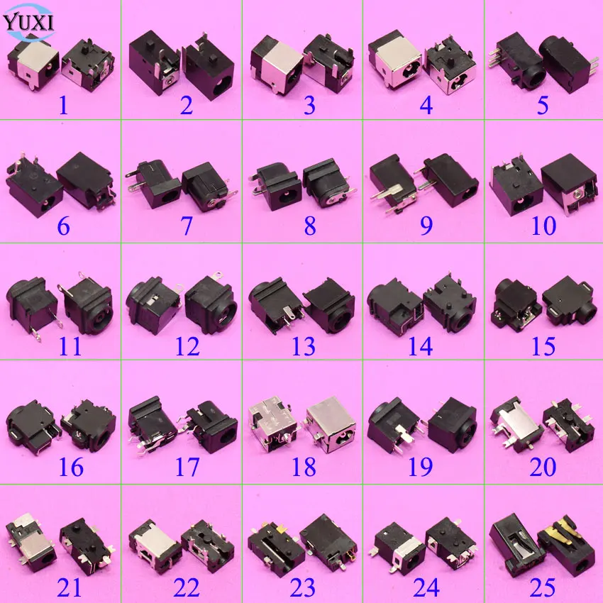 Yuxi 25 Modelli Laptop Notebook Netbook Porta Di Ricarica Connettore Jack Di Alimentazione Cc Per Samsung Asus Nokia Sony Lenovo