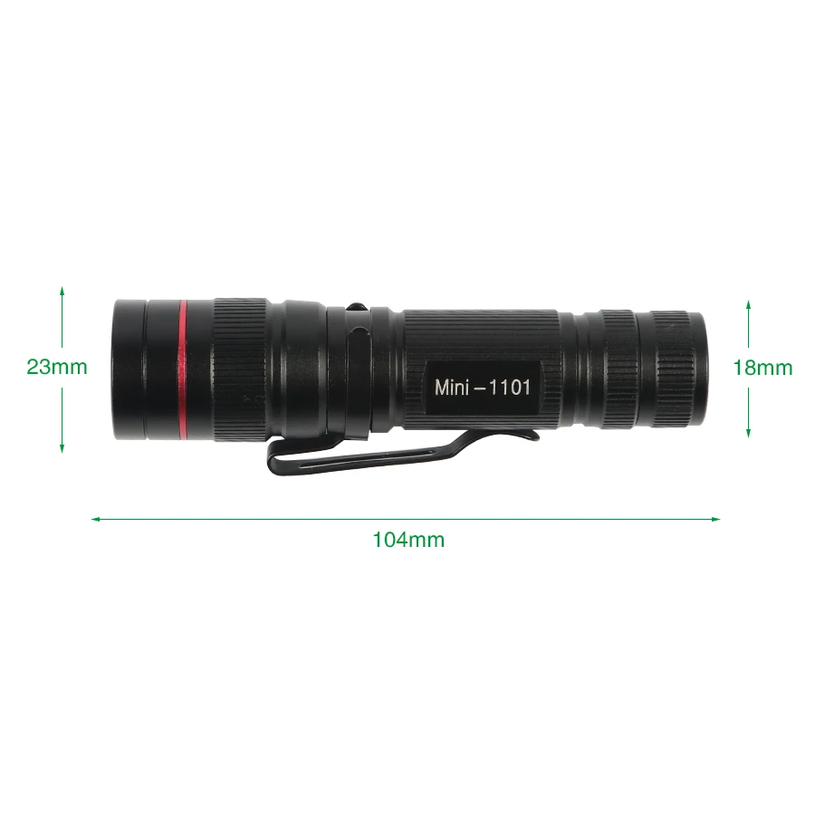 5 шт. Водонепроницаемый мощный светодиодный фонарик CREE Q5 Мини Flash Light для