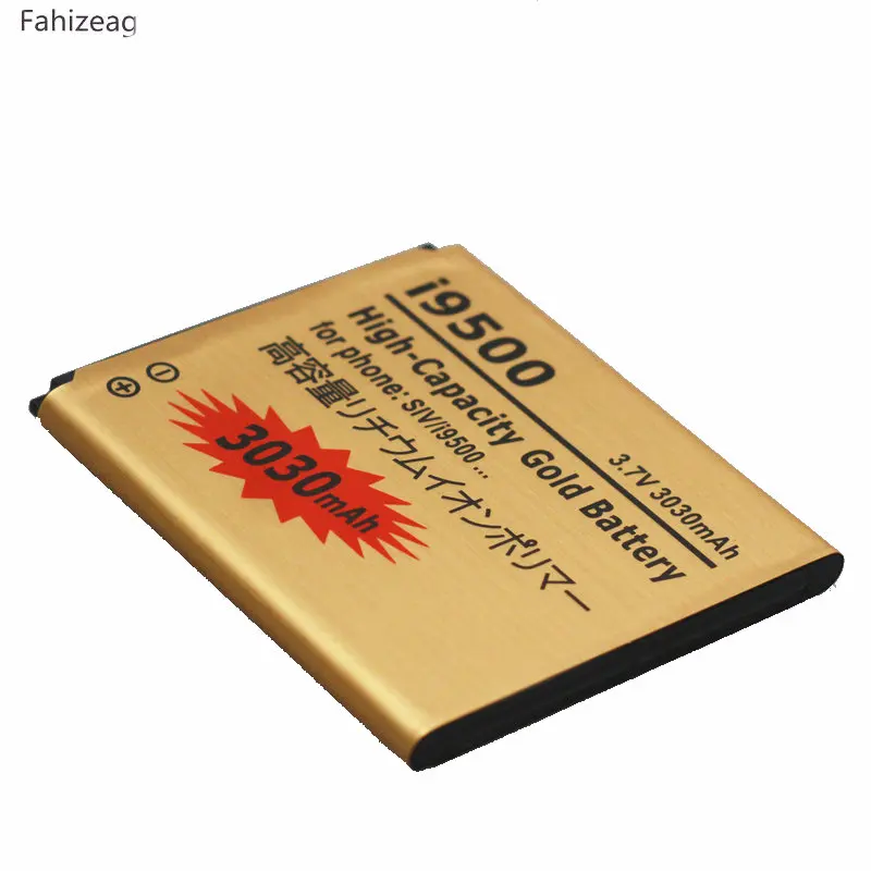 Сменный золотой аккумулятор 3030 мАч EB485760LU B600BC B600BE для Samsung Galaxy SIV S4 i9500 i9505 i9502
