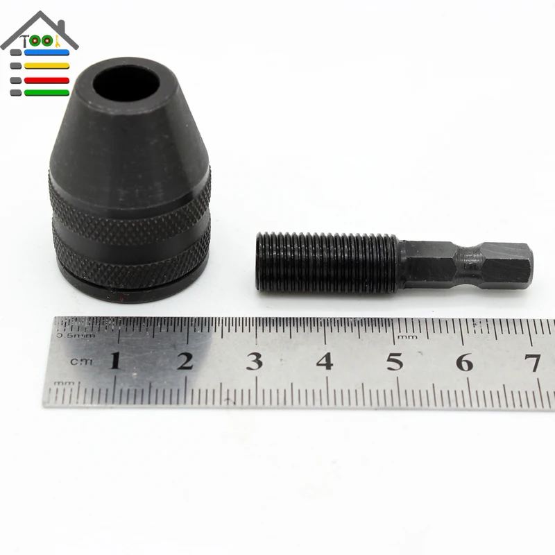 Новый БЕСКЛЮЧЕВОЙ сверлильный патрон адаптер 1/4 "(6 35 мм) с шестигранным