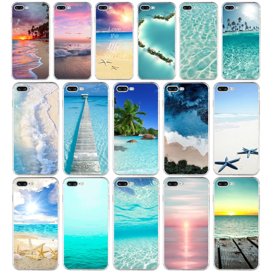 Мягкий силиконовый чехол из ТПУ 91AQ Sea of Love для Apple iPhone 6 6s 7 8 plus | Мобильные телефоны