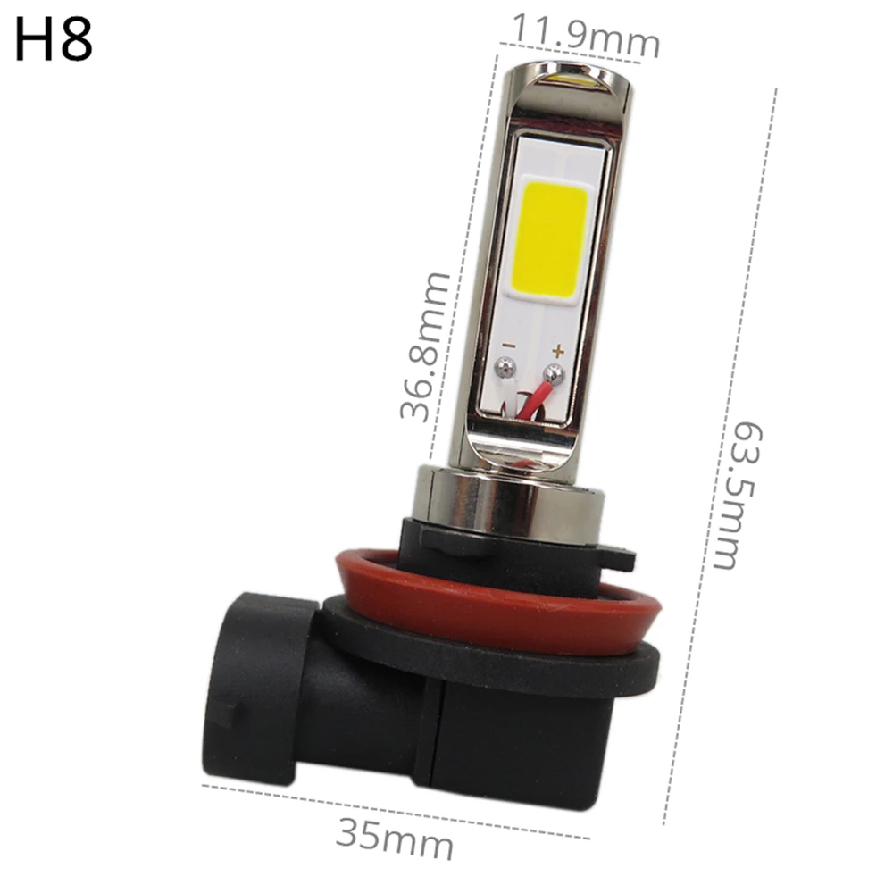 Luz da Lâmpada do Bulbo Styling Wljh h8 h4 9005 9006 Cob Chip Led Auto Moto Carro Drl Condução Nevoeiro 30 24 12 v w 2x Car h7 8 Automóveis e motos