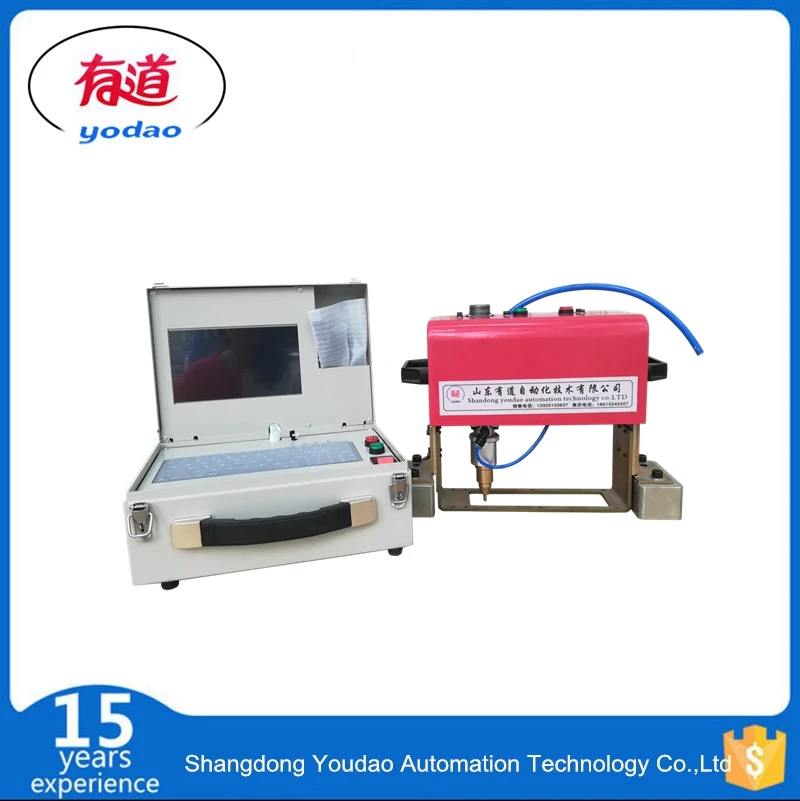 

14040 Brake Pad serial number engraving machine Hand-operated portable name plate engraving machine