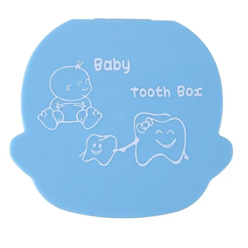 Младенческая пластиковая Силиконовая зубная щетка для малышей коробка сувенир Детские сувениры емкость для хранения вставной челюсти