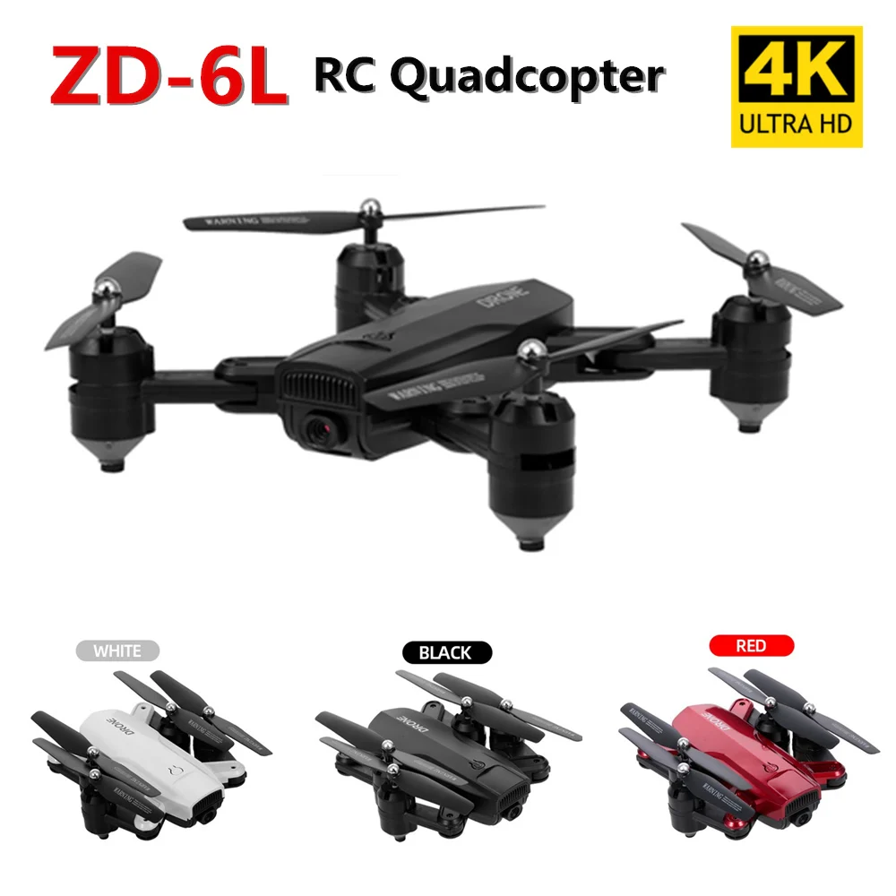 

ZD6-L RC Drone with Camera 4K Dual Camera 2.4G Optical Flow Positioning Trajectory Flight Follow Me Gesture RC Quadcopter Toys