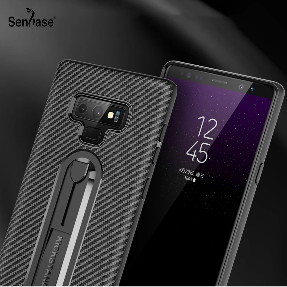 

For Samsung Galaxy Note 8 9 S7 Edge S8 S9 S10 Lite A6 A8 J4 J6 Plus A6S A7 A9 J7 DUO 2018 J5 2017 Soft TPU Stand Back Cover Case