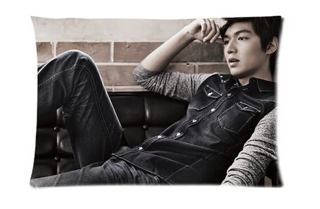 Lee Min Ho Actor Custom Fashion Beauty Style Cotton Decorative Suitbale Single Pillow Case Standard Size 40x60cm(Twin Sides) | Дом и сад