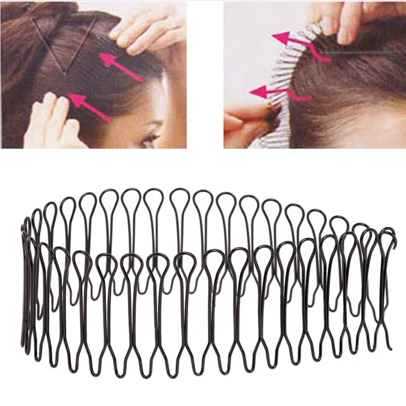 

1 pcs Professional Hair Styling Tool Roll Curve Clip Pin Invisible Bang Fringe Hair Comb Clips Black Inserted Hairpins Hairgrips