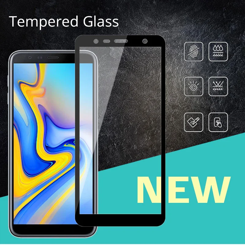 

Screen Protector For Samsung Galaxy J6 2018 Tempered Glass J6 + 2018 Full Cover Phone Film For Samsung Galaxy J600F J6 Plus 2018