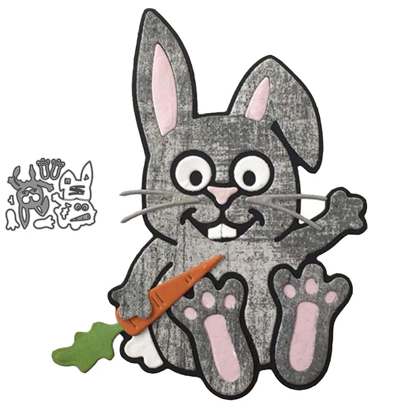 

Build up rabbit Metal Cutting Dies Stencils Scrapbooking Album Paper Decorative Craft Embossing New 2019