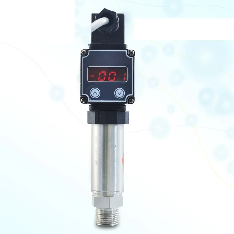 

Diffusion Silicon Pressure Transmitter 4-20ma Digital Display High Precision Hydraulic Air Pressure Sensor 0-10v