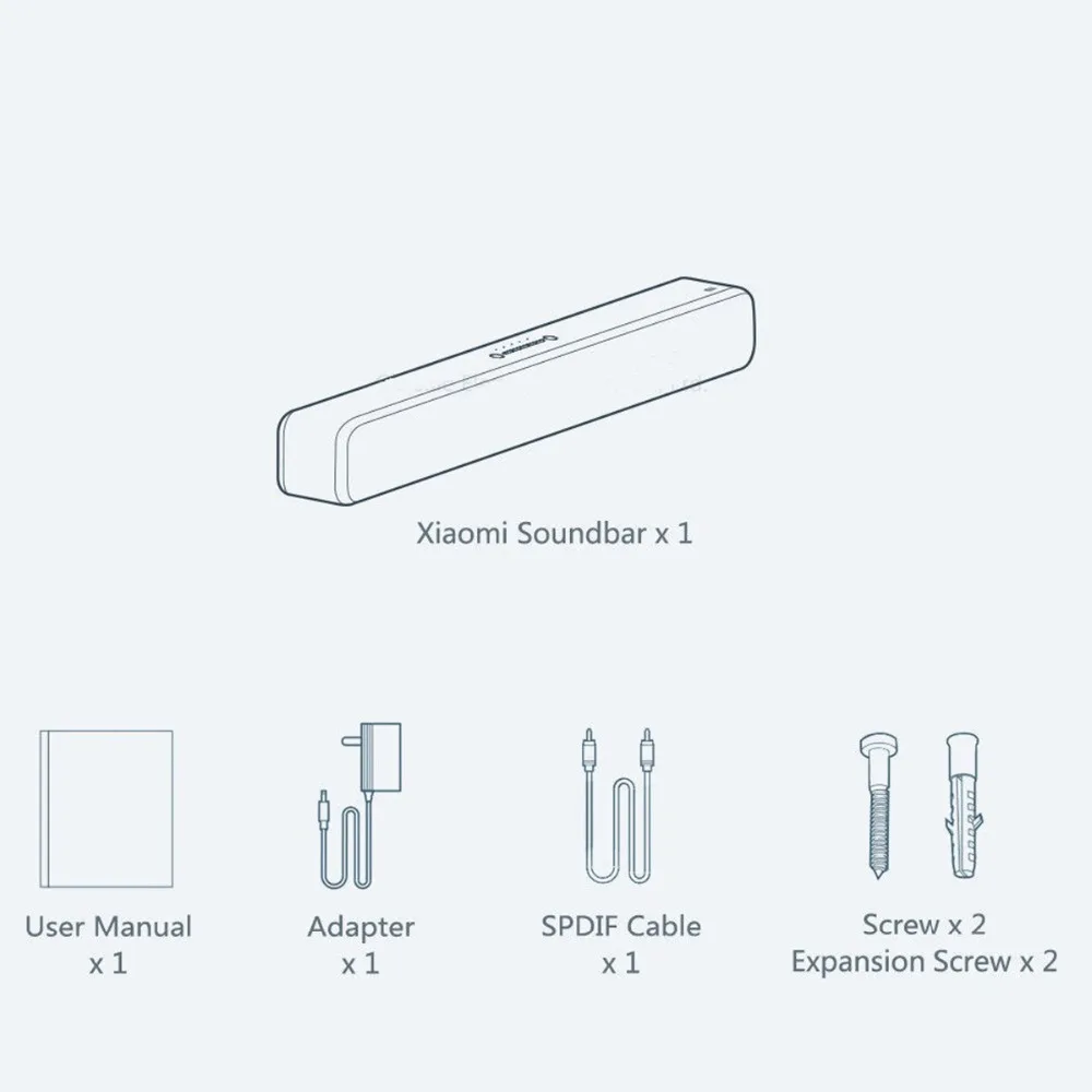 Оригинальная Bluetooth звуковая панель Xiaomi для телевизора Беспроводная колонка с