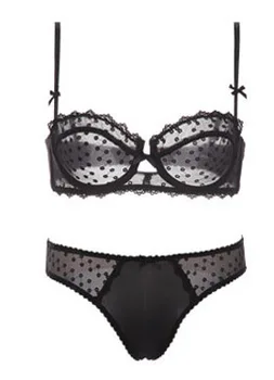 

Ultra Thin Womens Bra Sexy Bra Set Ultra Thin floral lace bra Briefs set Transparent Women's Underwear Underwire Fancy 3/4 Cup