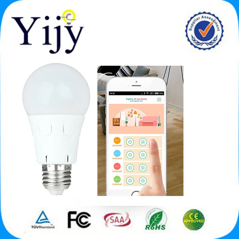 7W LED Bulb Dimmable Controller by IOS Android cellphone one control 12 lights | Лампы и освещение