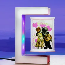 Magnetic Levitation Rotating Triangular Prism Picture Frame