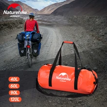Naturehike Большая вместительная водонепроницаемая сумка, толстая 500D большая сумка для путешествий, дождя, плавания, велосипеда, автомобиля, лодок, сухая сумка, походный рюкзак